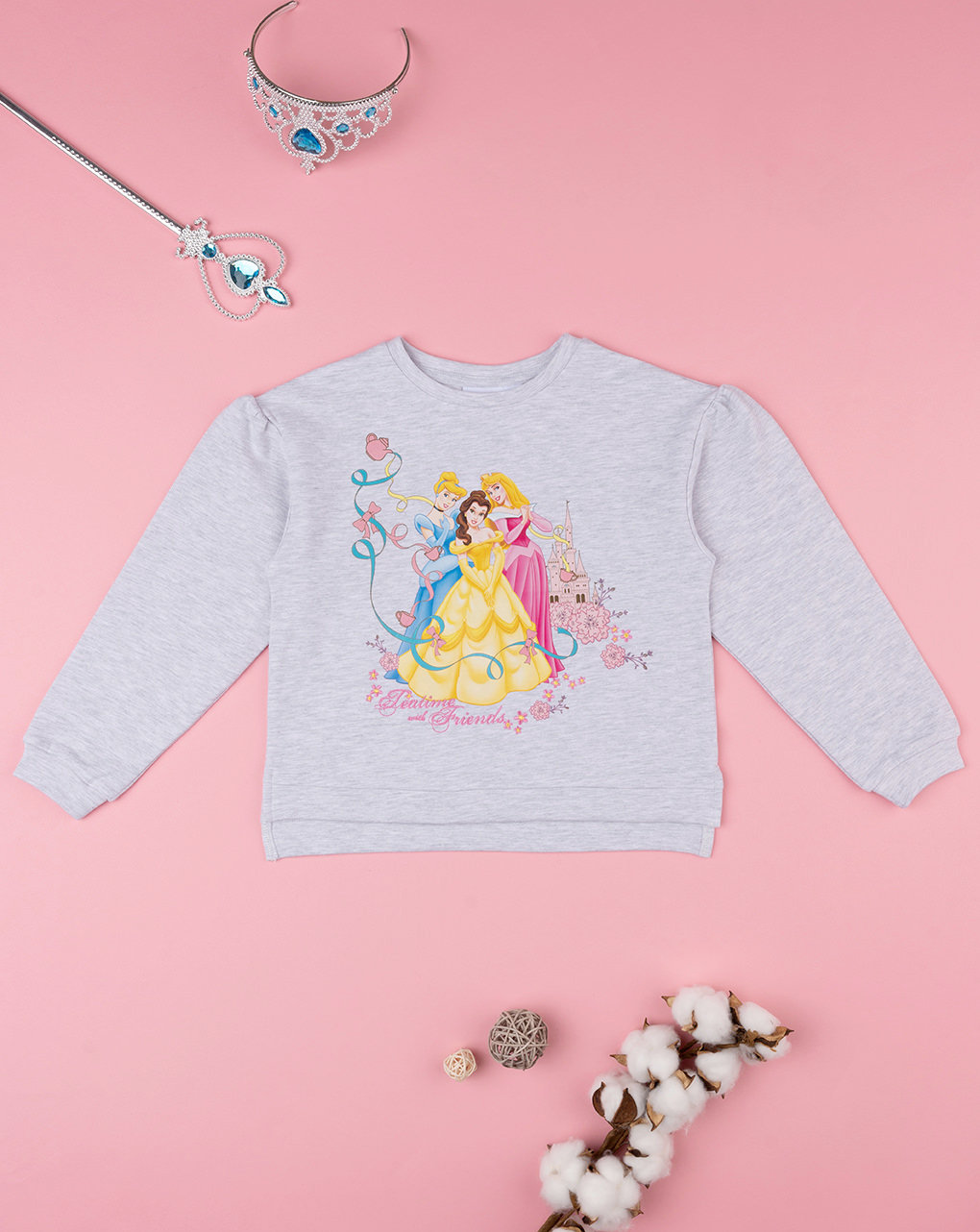 Maglia felpa bambina "principesse"