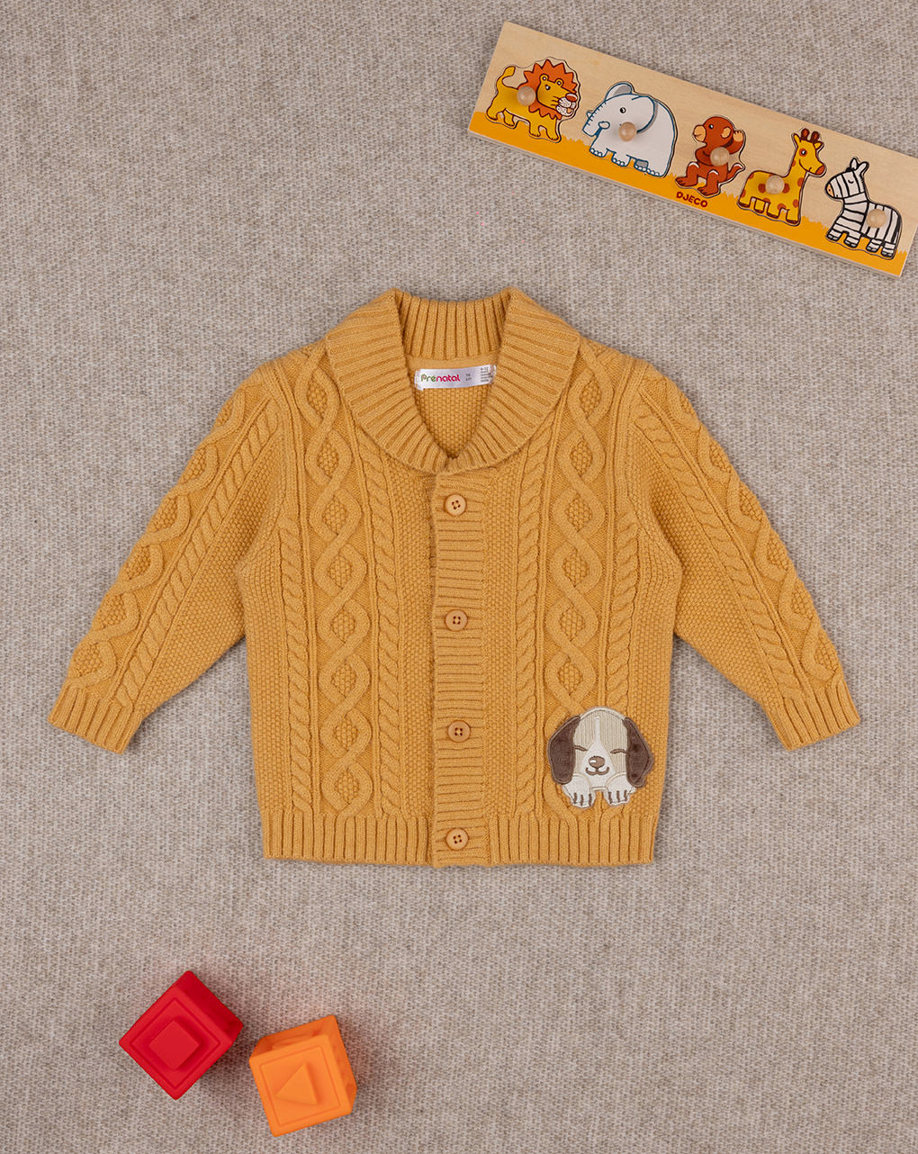 Cardigan bimbo giallo