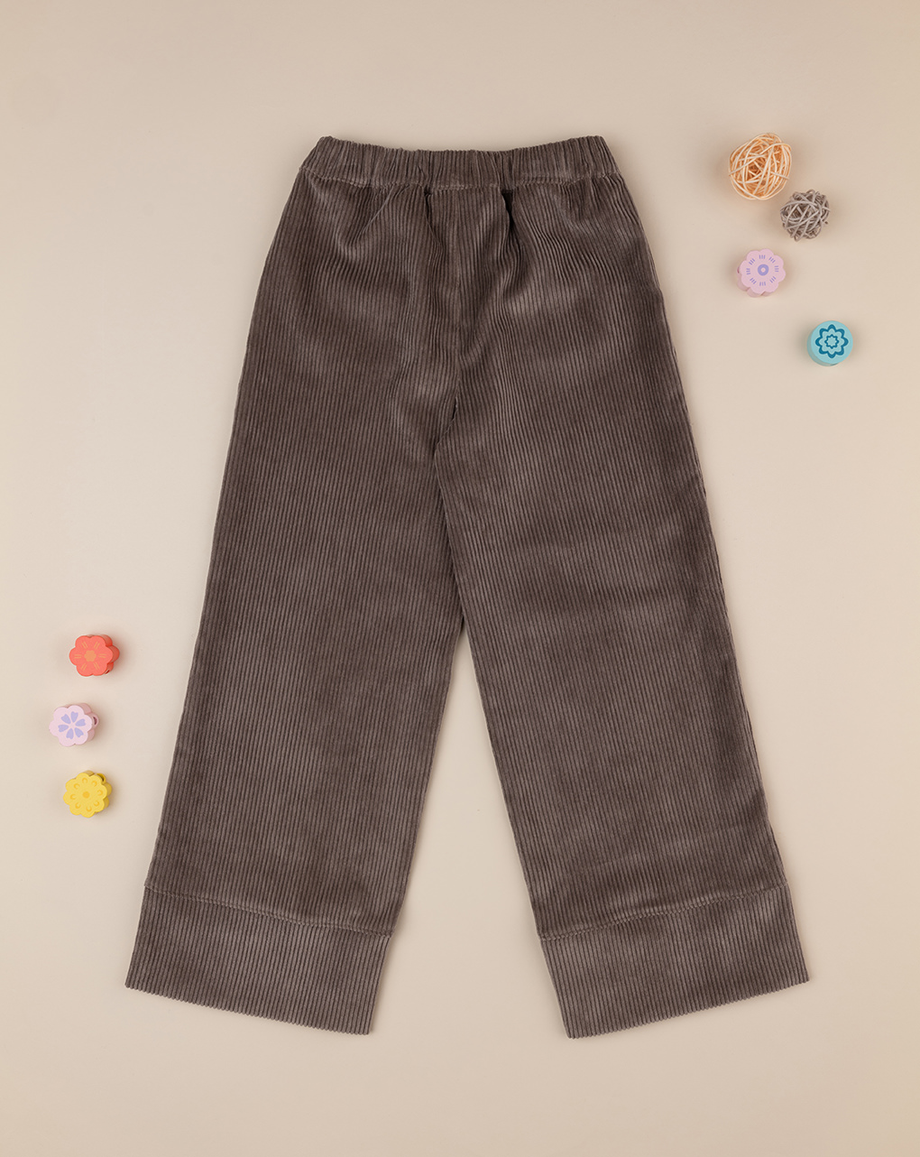 Pantalone palazzo marrone bambina