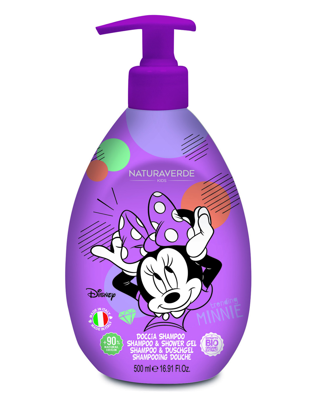 Disney classic minnie doccia shampoo - naturaverde