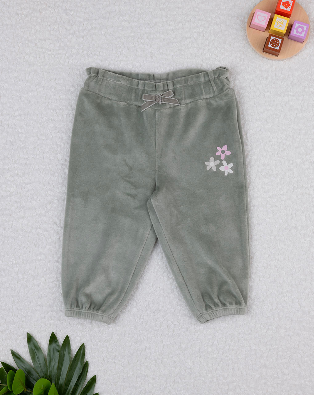 Pantalone bimba verde