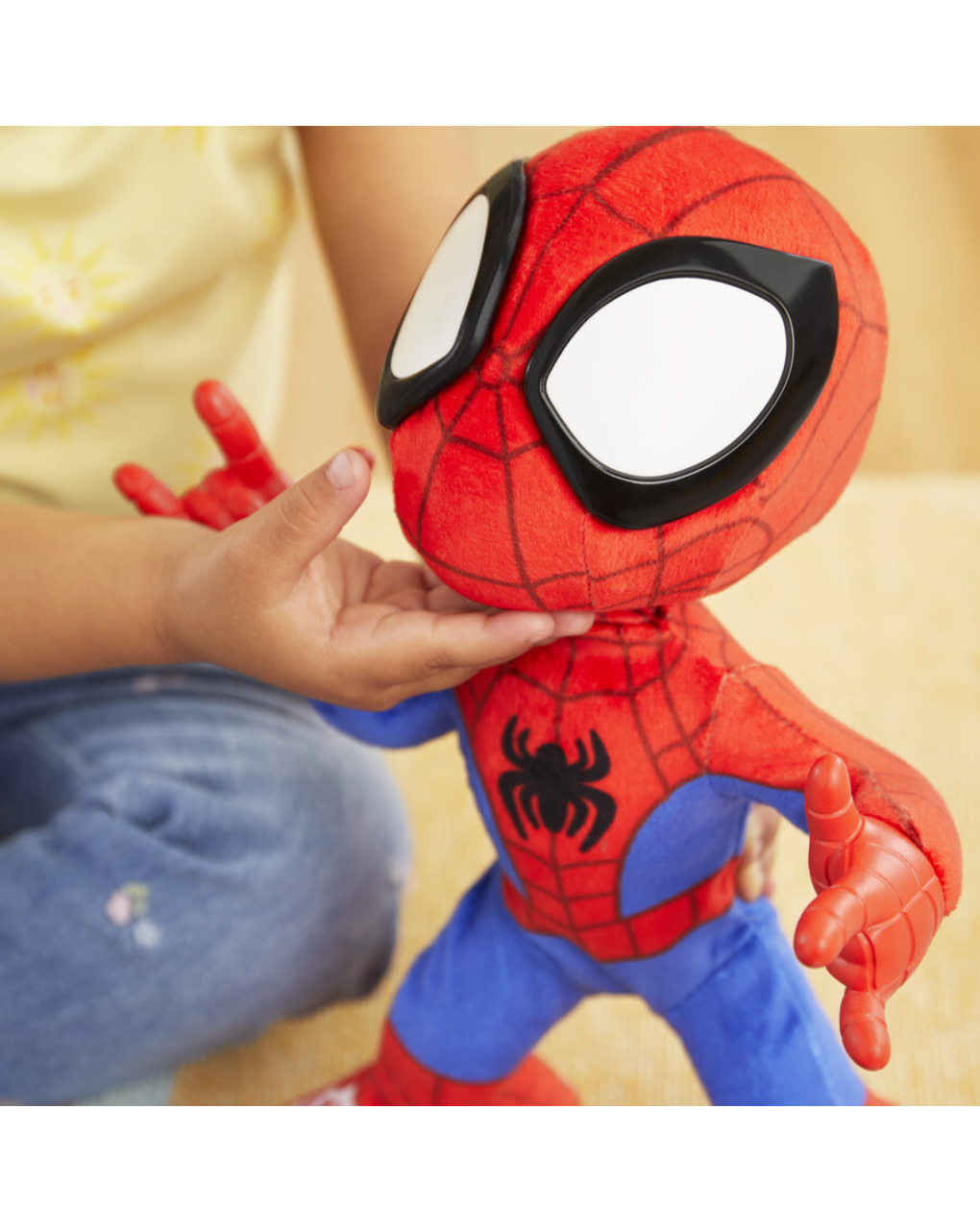 Spidey balla e gattona - peluche interattivo - 3+ - hasbro marvel spidey