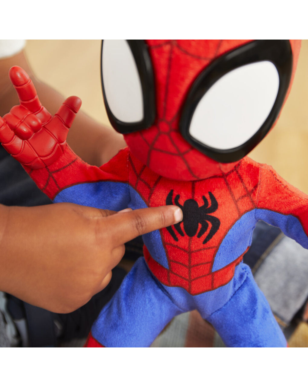 Spidey balla e gattona - peluche interattivo - 3+ - hasbro marvel spidey