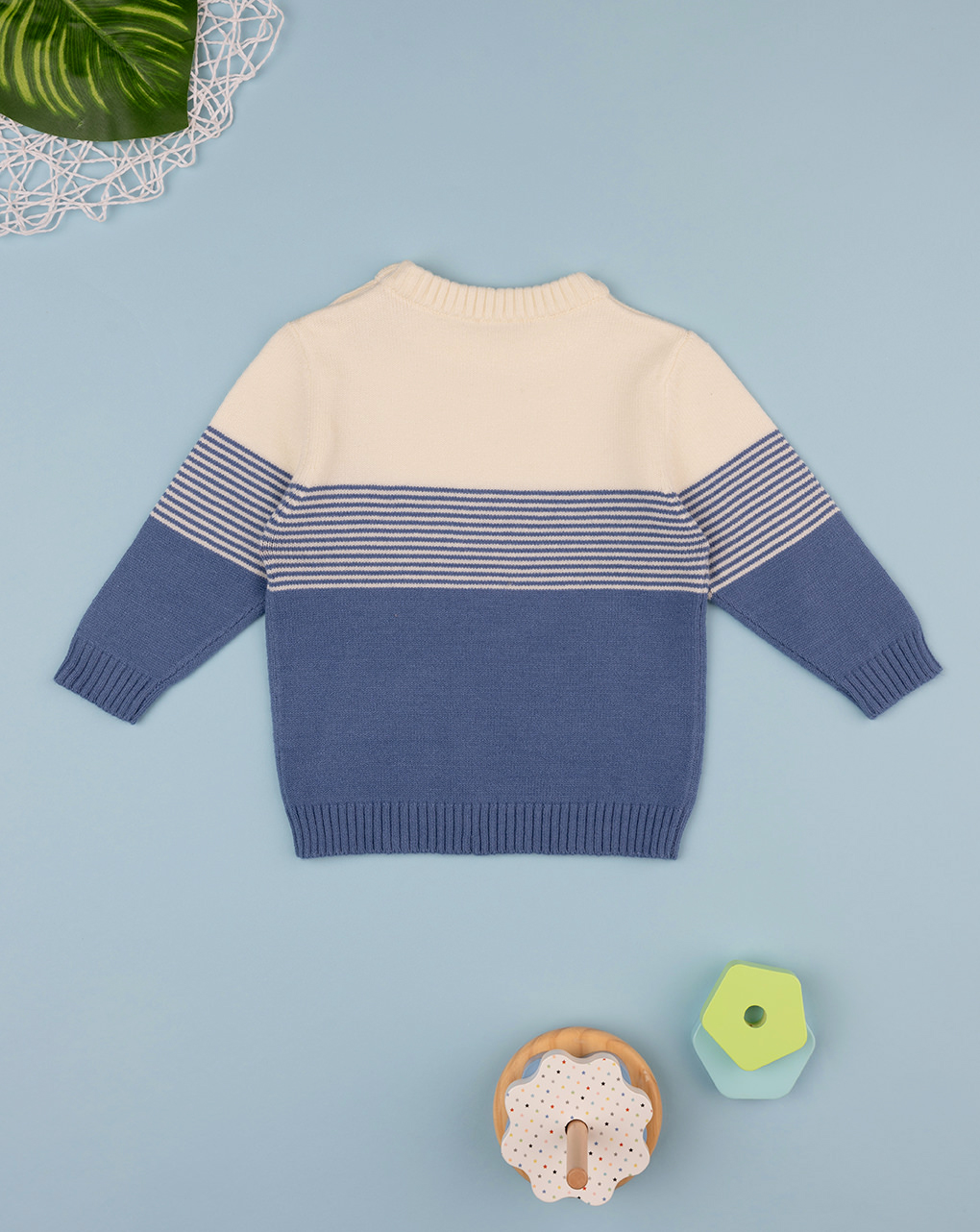 Maglia tricot bimbo azzurra