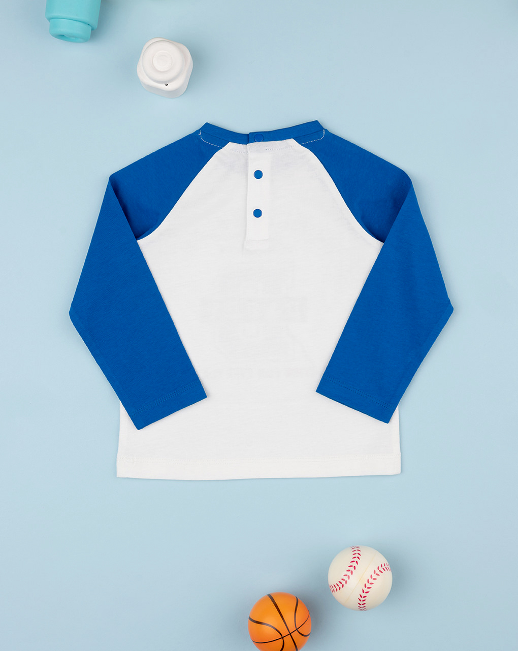 T-shirt bimbo blu/bianca