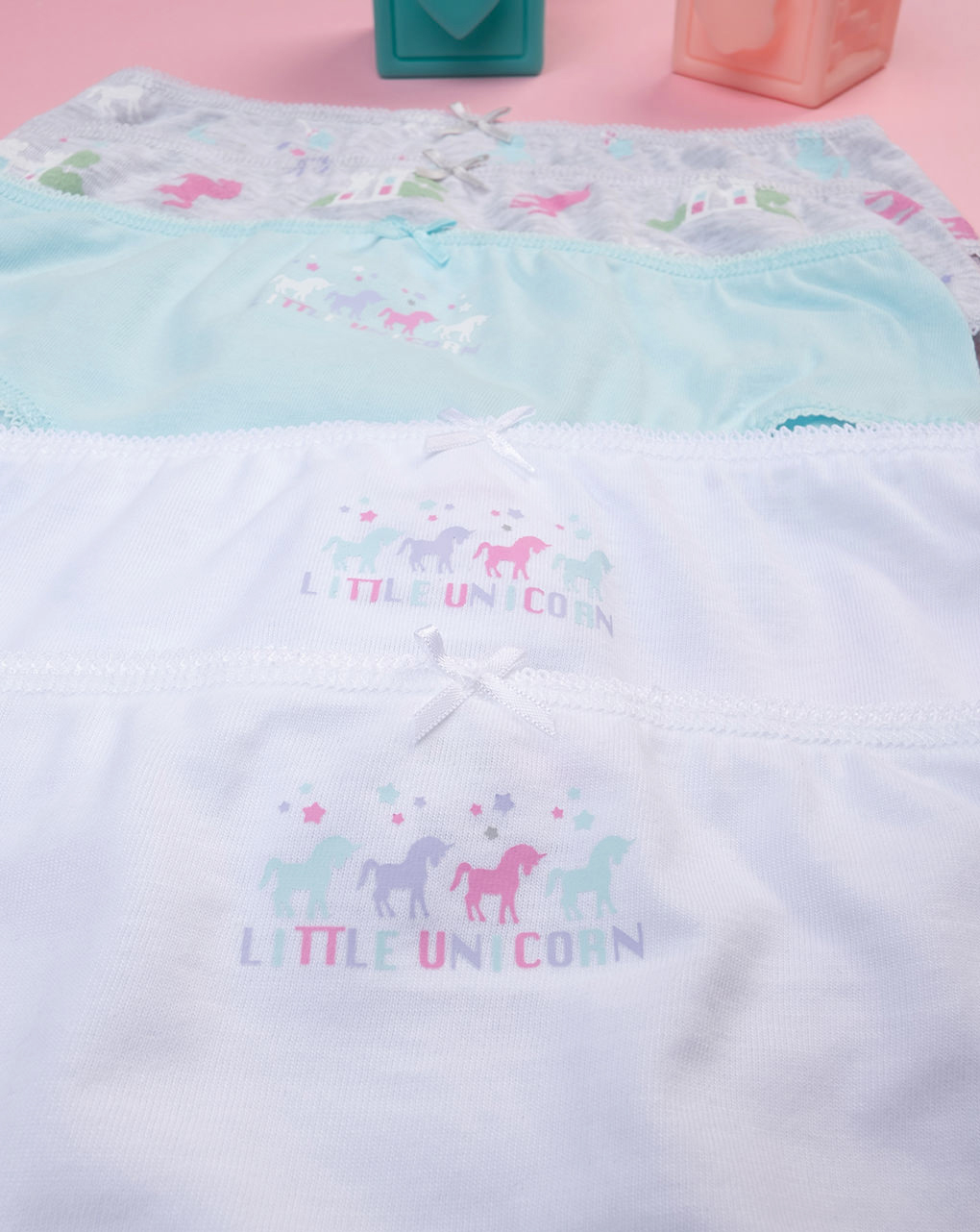 Pack 5 slip bimba "unicorni"