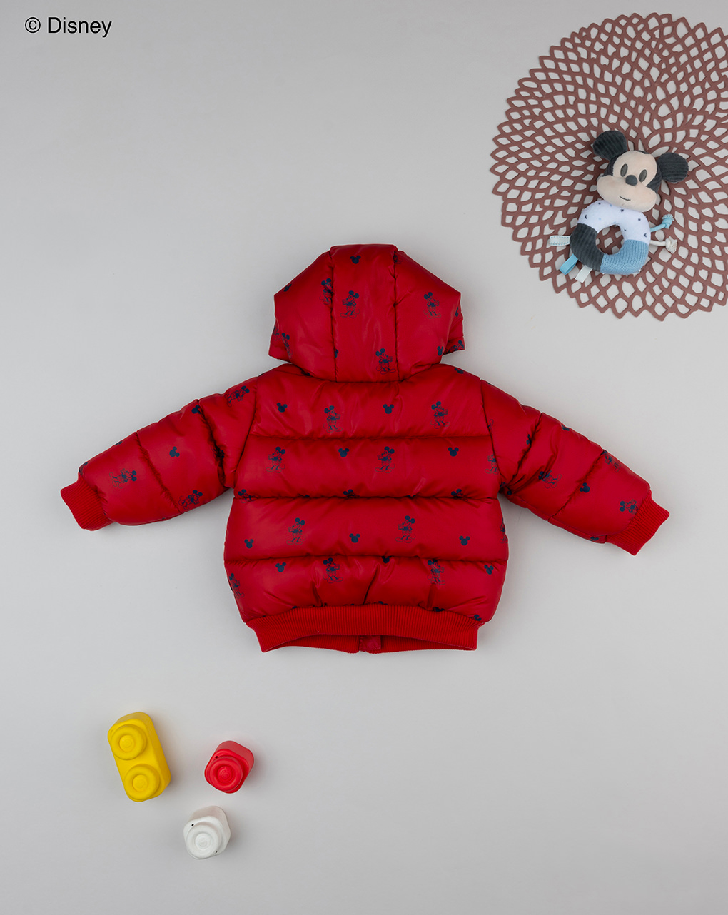 Piumino biimbo rosso mickey mouse