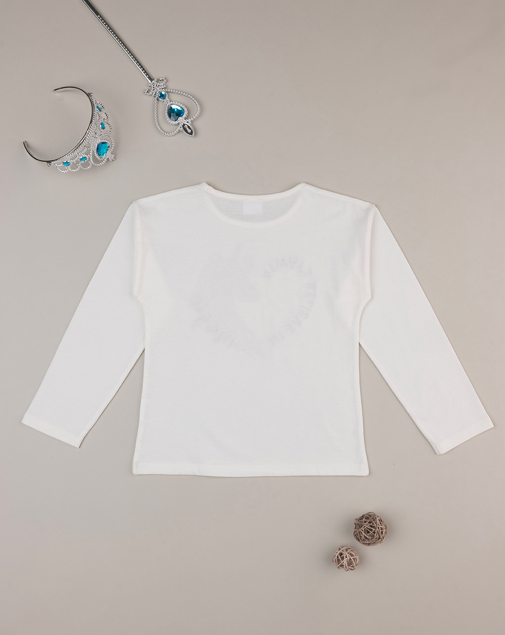 T-shirt bimba bianca stampata