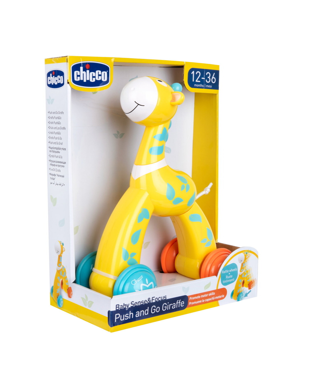 Chicco giraffa push&go - baby sense & focus - 12 - 36 mesi