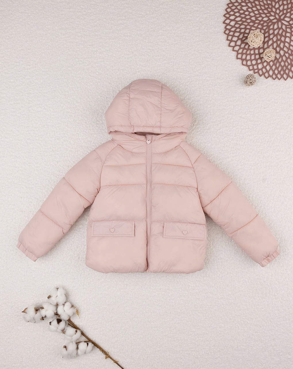 Cappotto bimba rosa