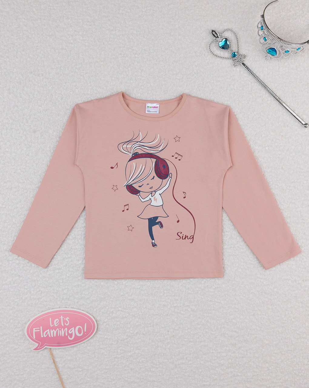 T-shirt jersey bimba rosa