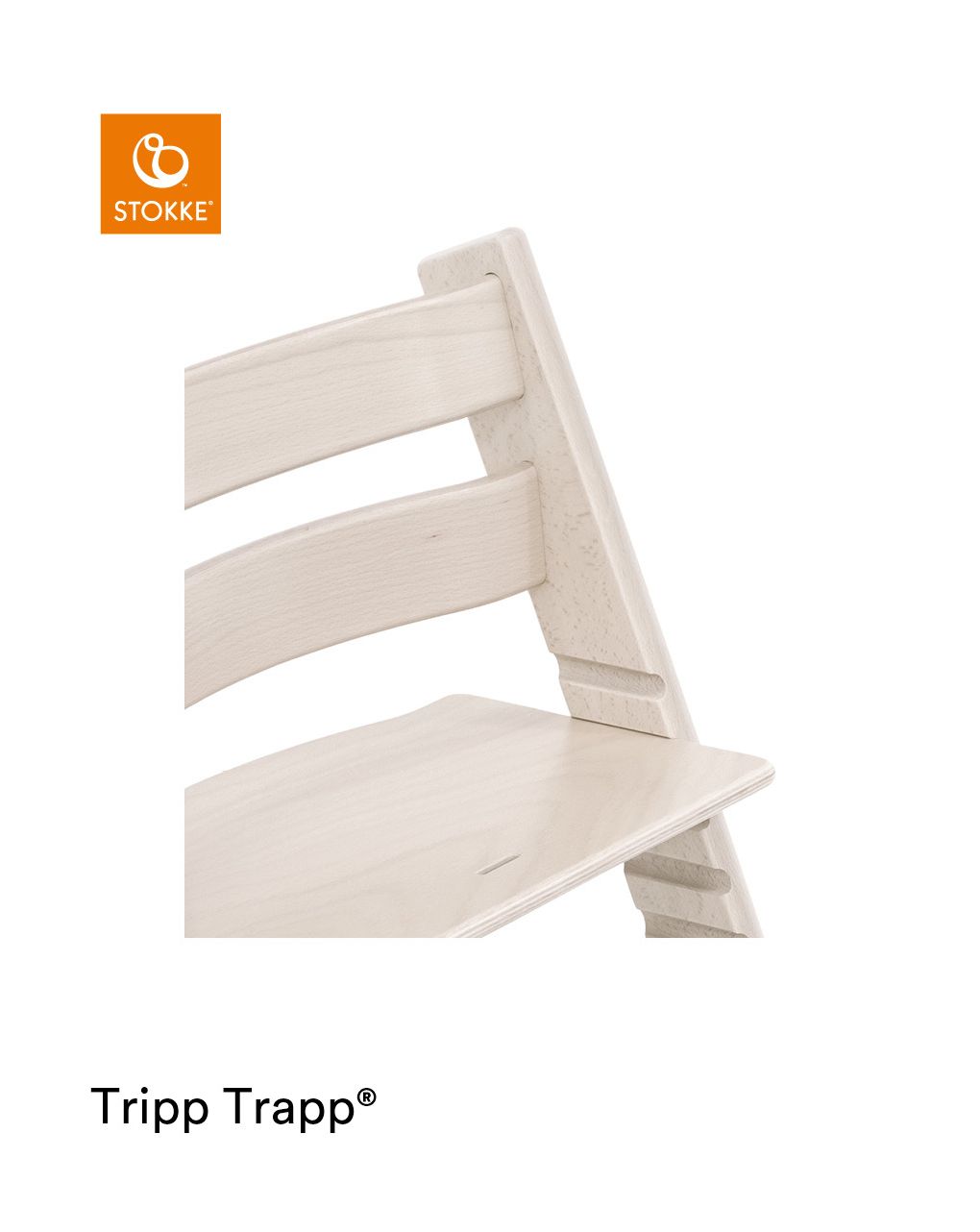 Tripp trapp® sedia sbiancato - stokke