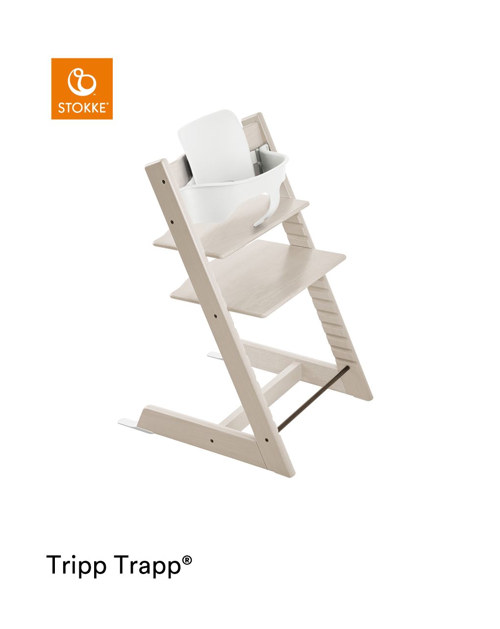 Tripp trapp® sedia sbiancato - stokke