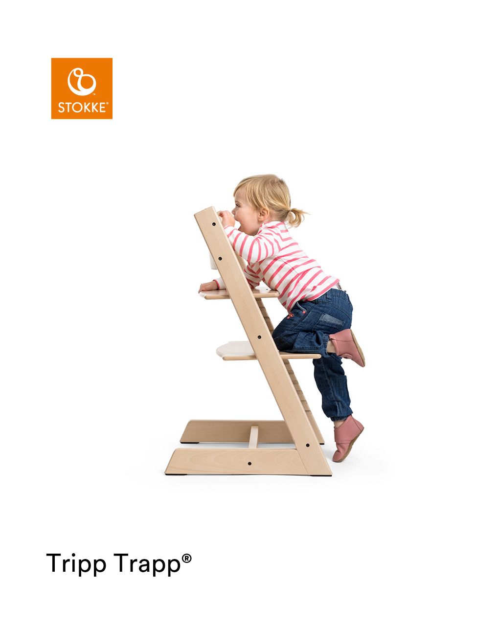 Tripp trapp® sedia sbiancato - stokke