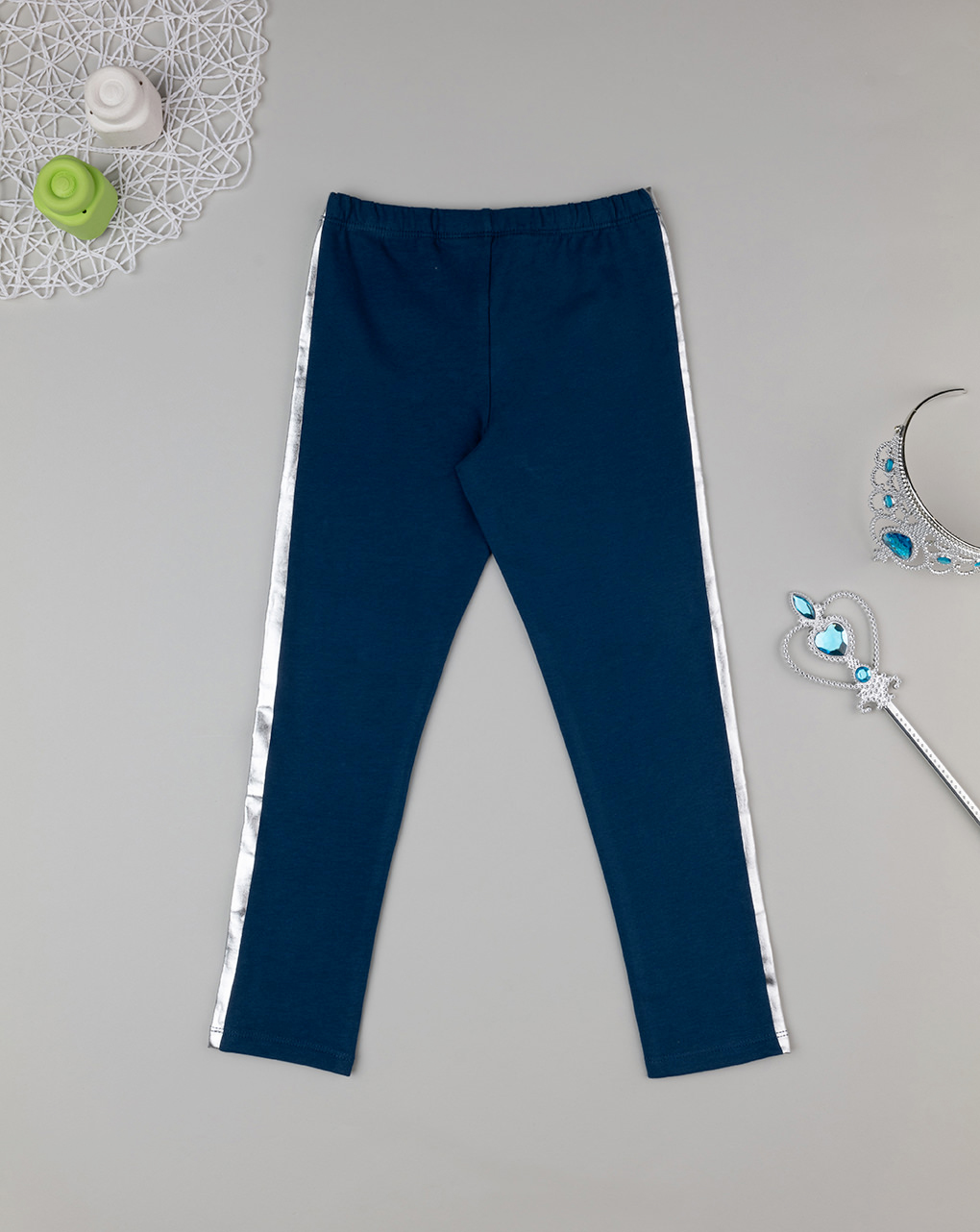 Legging bimba blu