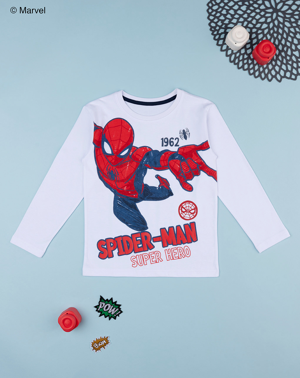 T shirt bambino maniche lunghe spiderman