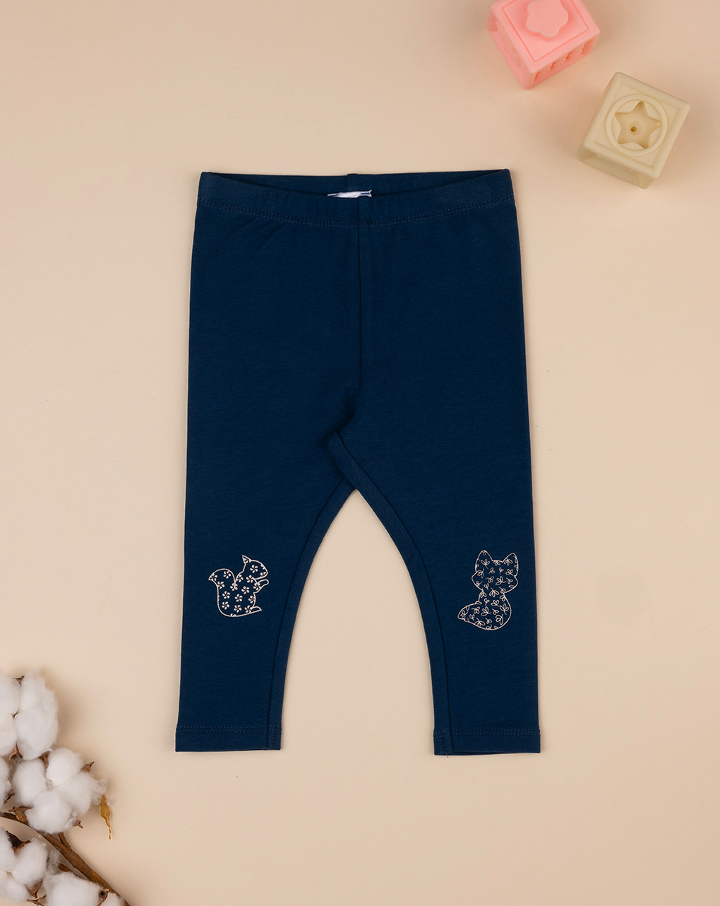 Legging bimba blu stampato