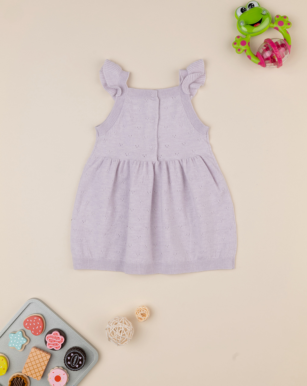 Pinafore tricot lilla bimba