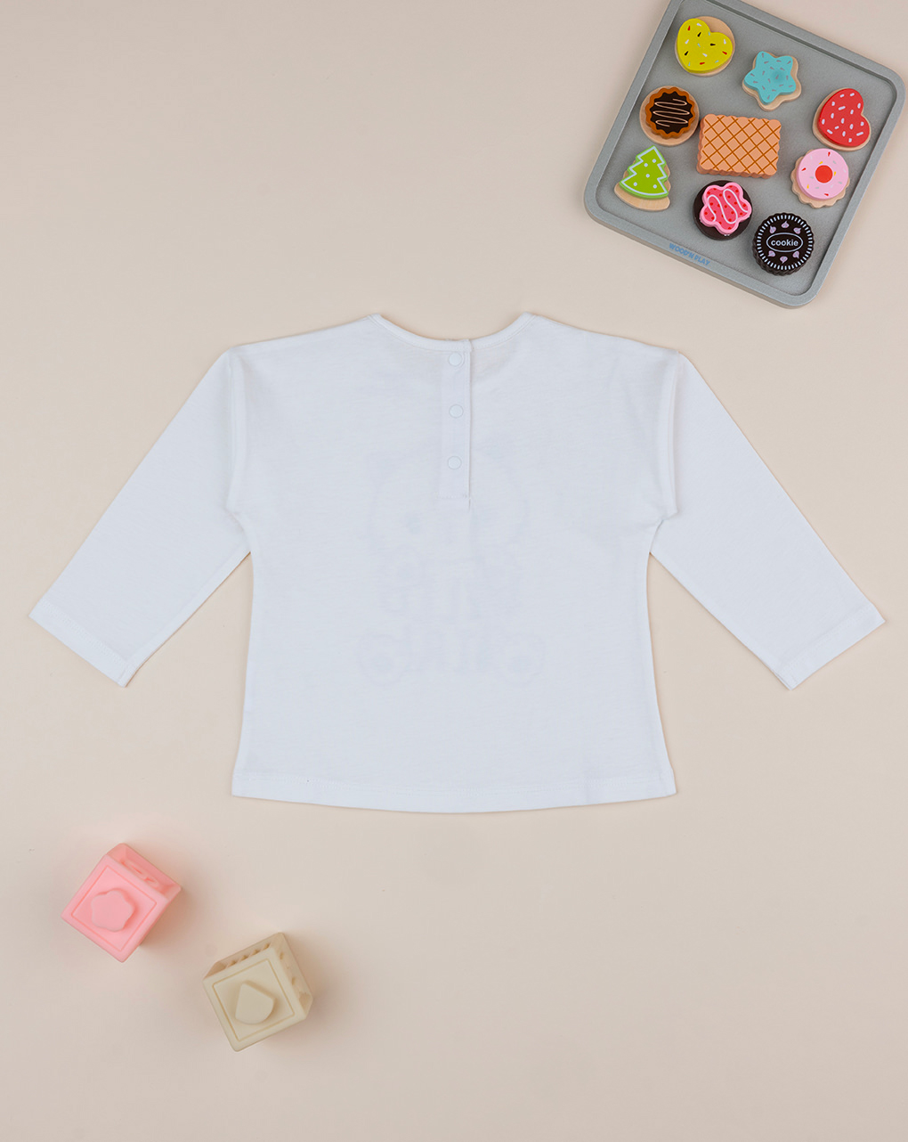 T-shirt bimba bianca con stampa