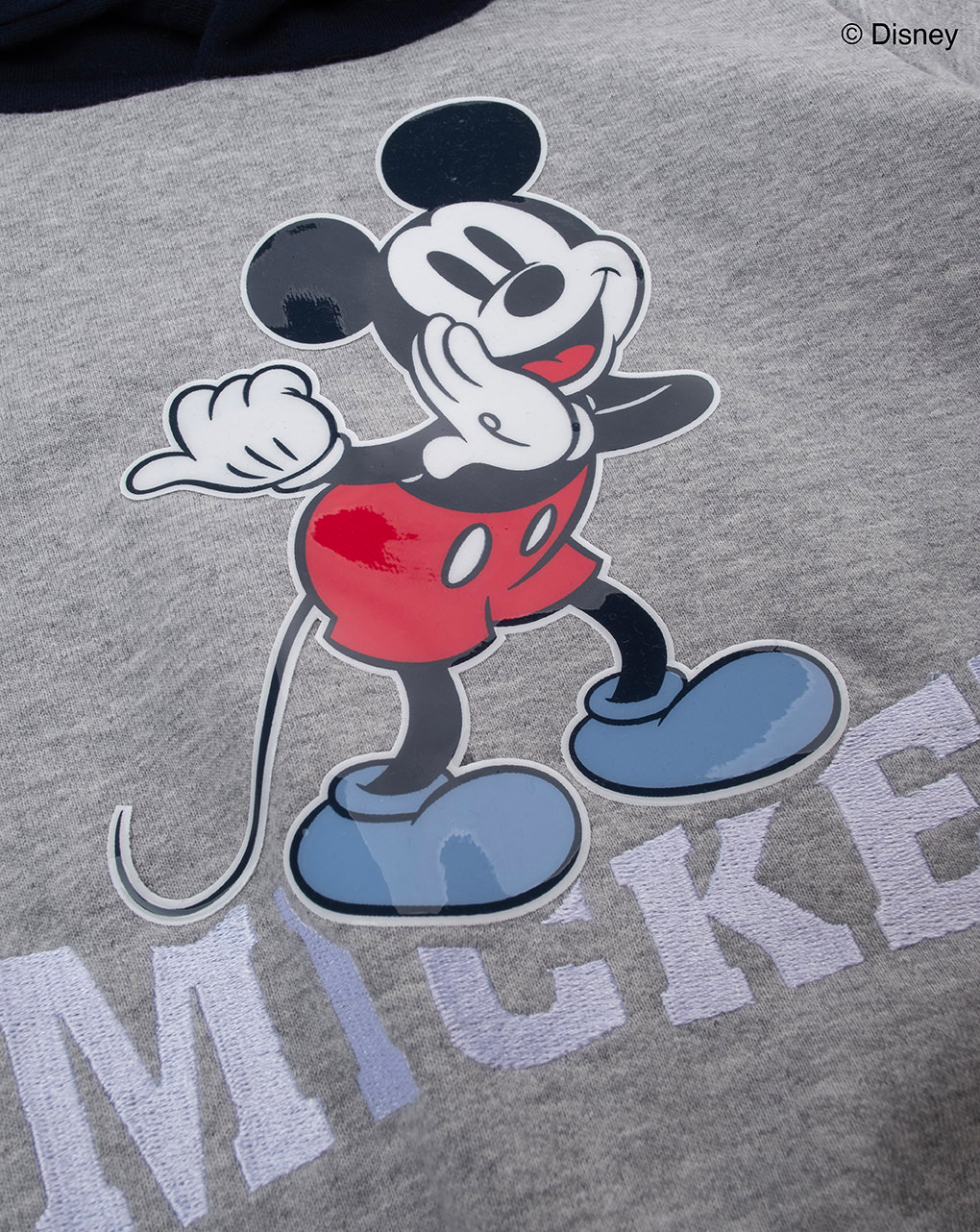 Felpa bimbo mickey mouse grigio/rosso