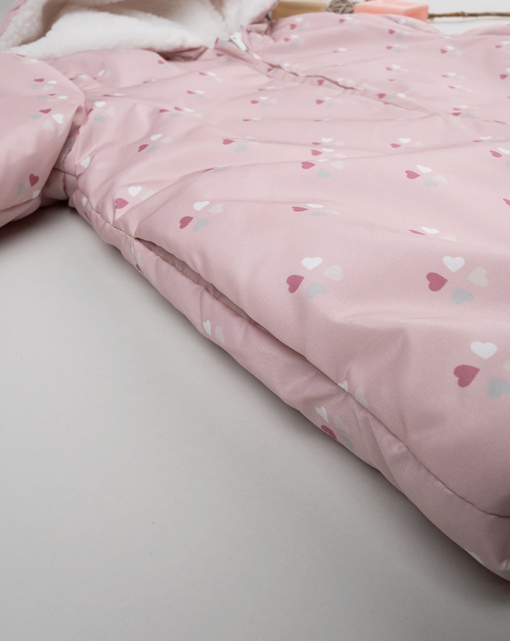 Giacca reversibile bimba rosa