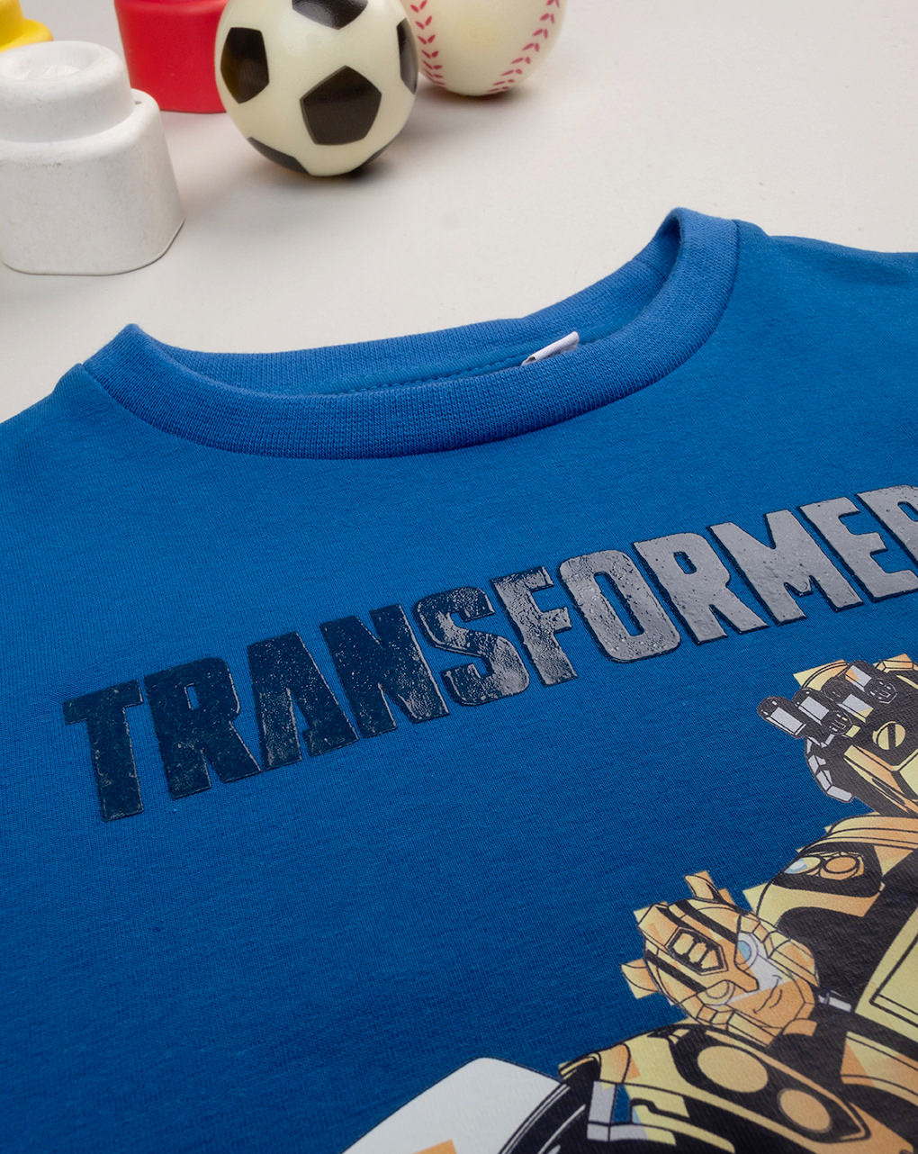 T-shirt bimbo blu transformers