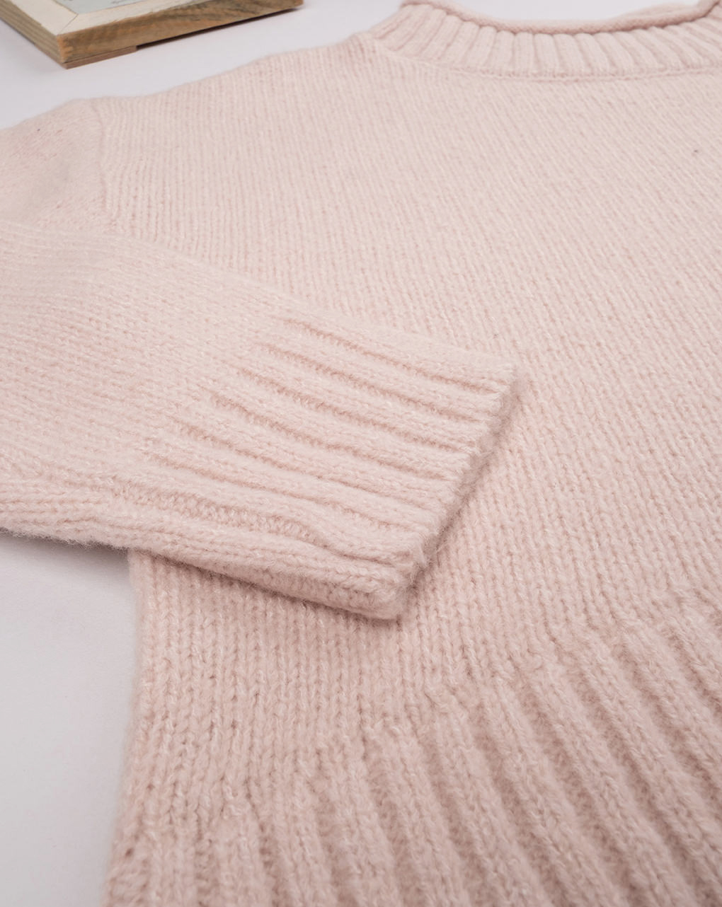 Maglia tricot rosa bambina