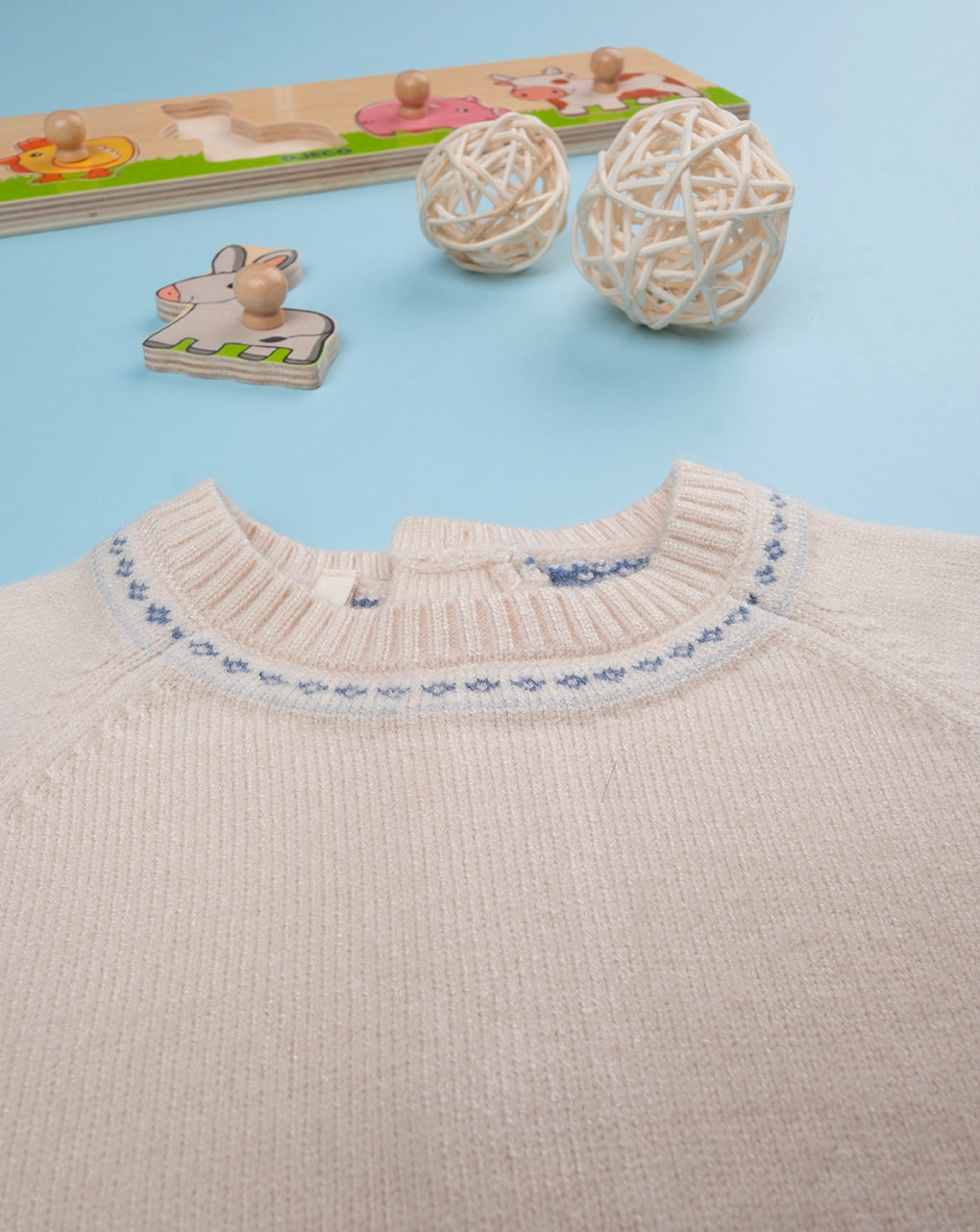 Tutina tricot bimbo beige