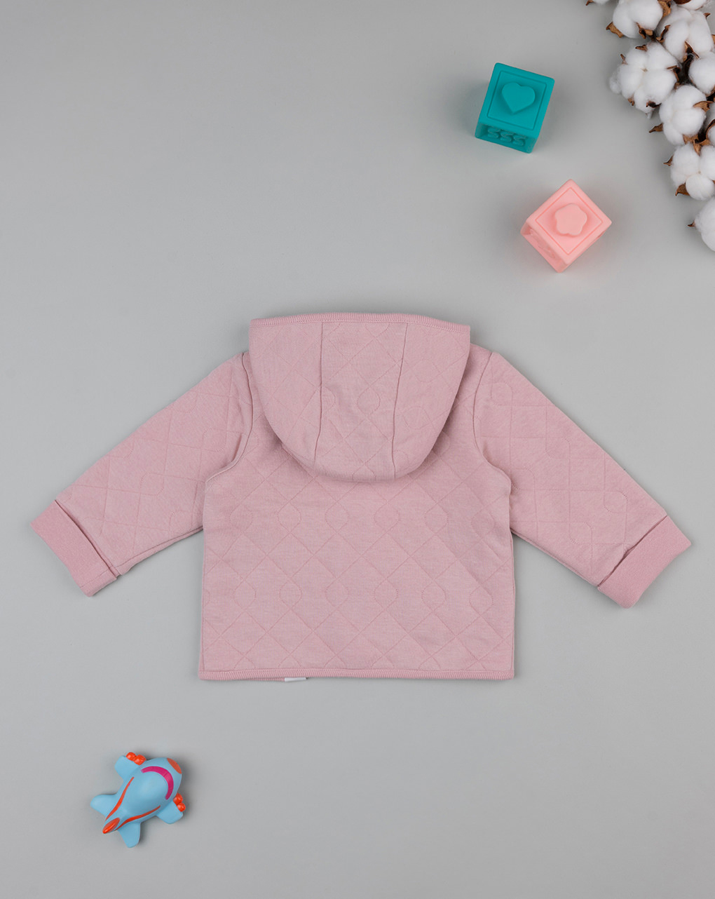 Cardigan rosa reversibile matalassé