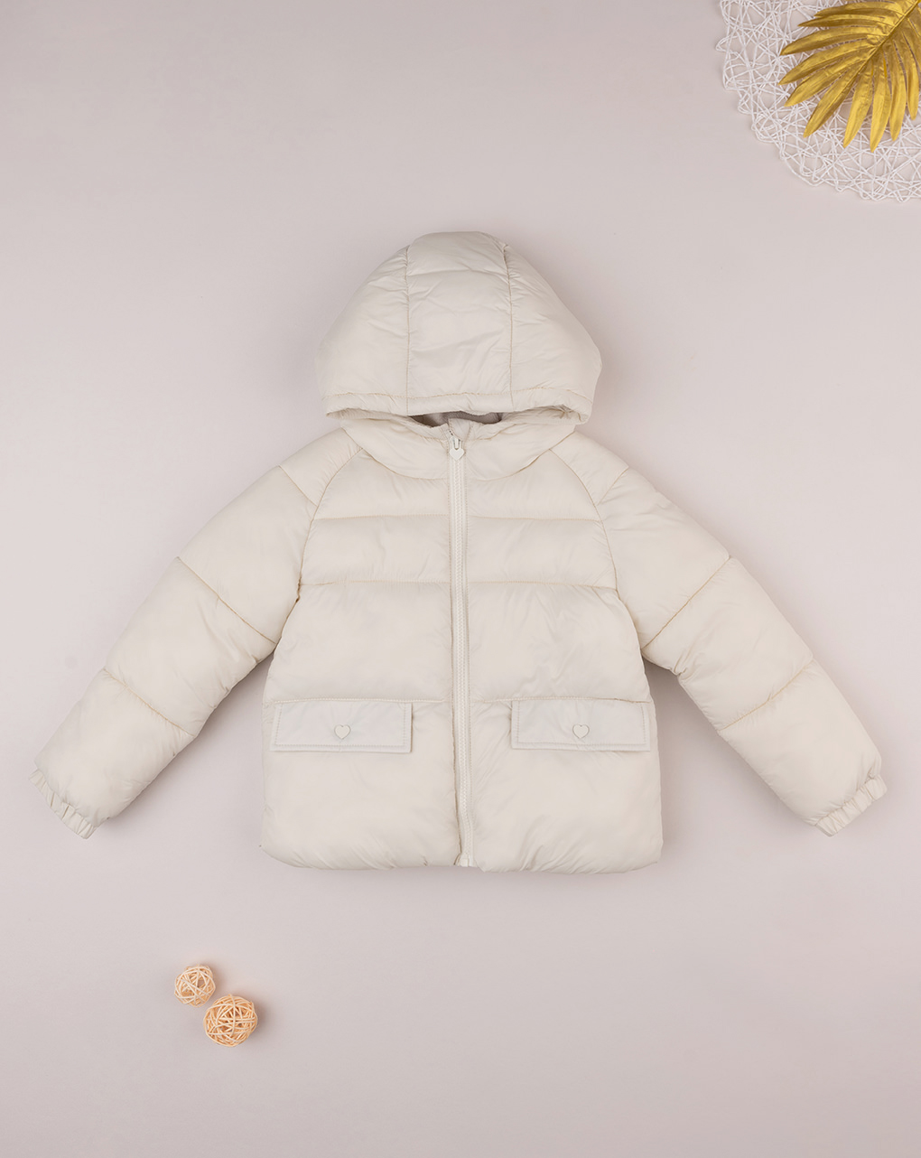 Cappotto bimba bianco