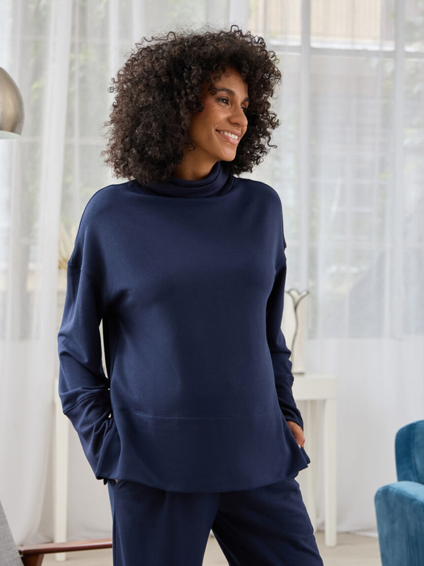 Felpa premaman loungewear blu - Prénatal