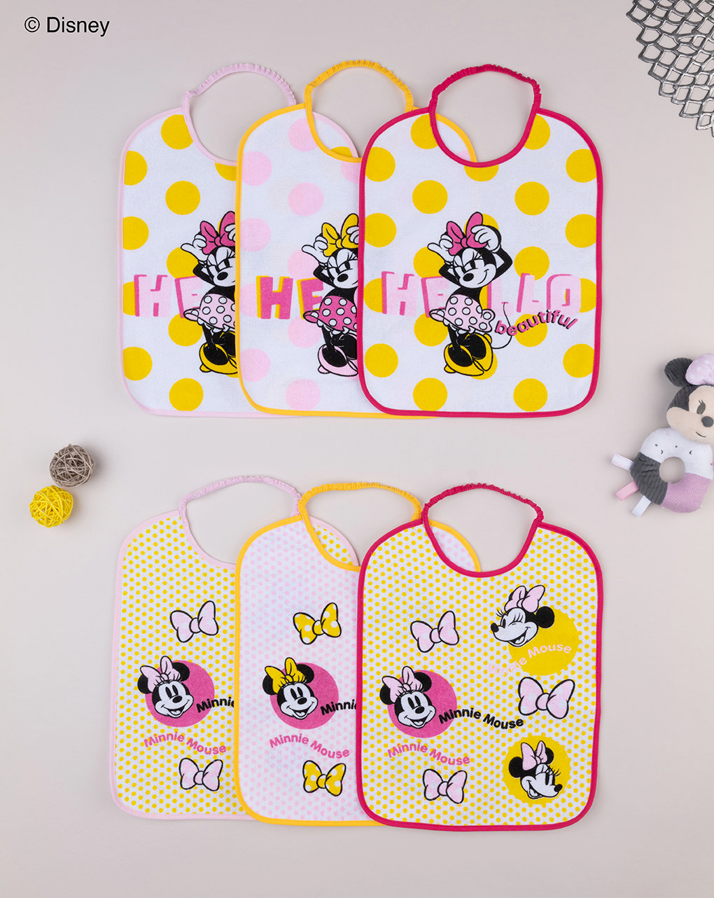 Set 6 bavaglini disney minnie