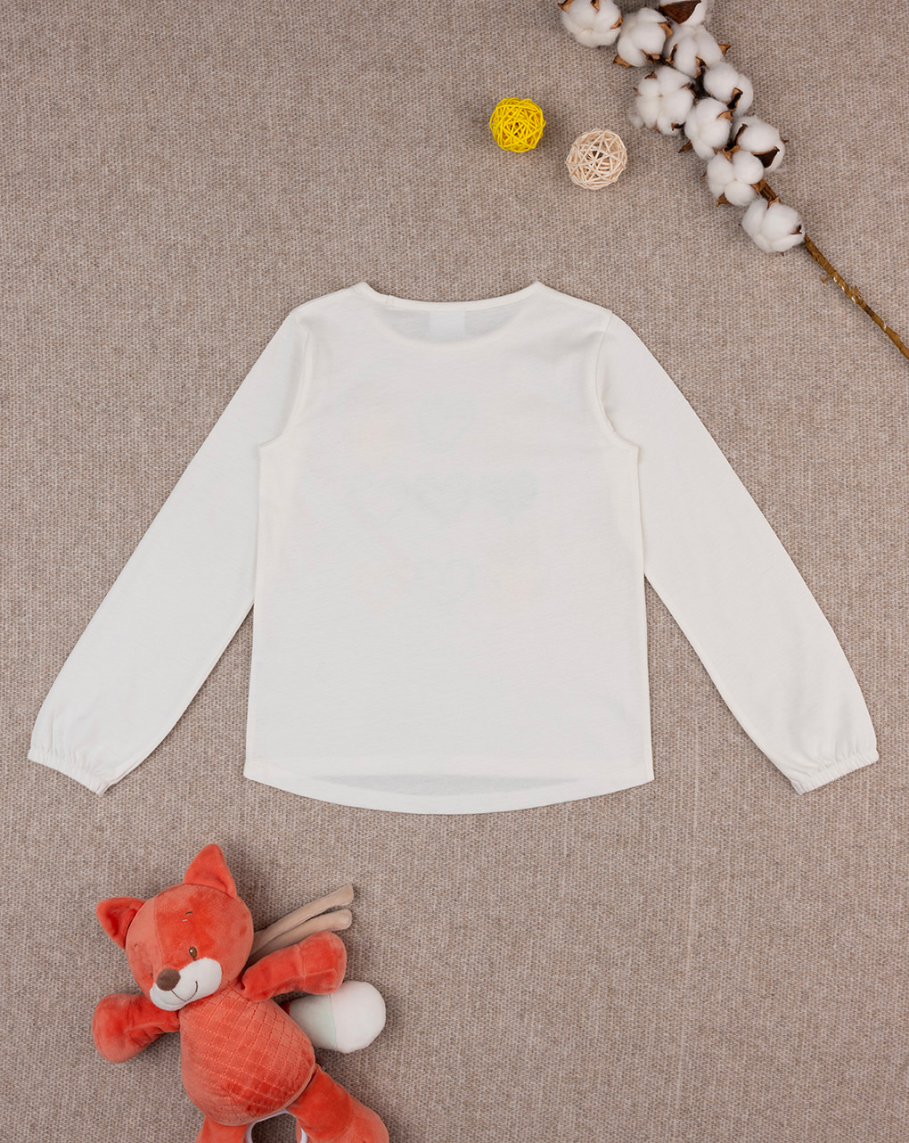 T-shirt bimba bianca stampata