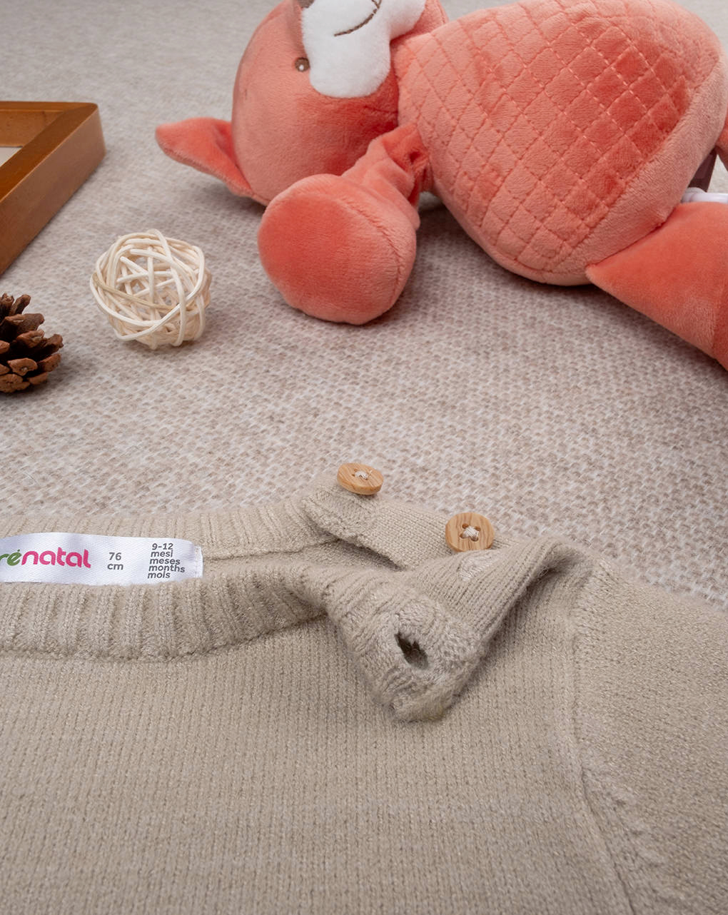 Maglia tricot bimbo con orso