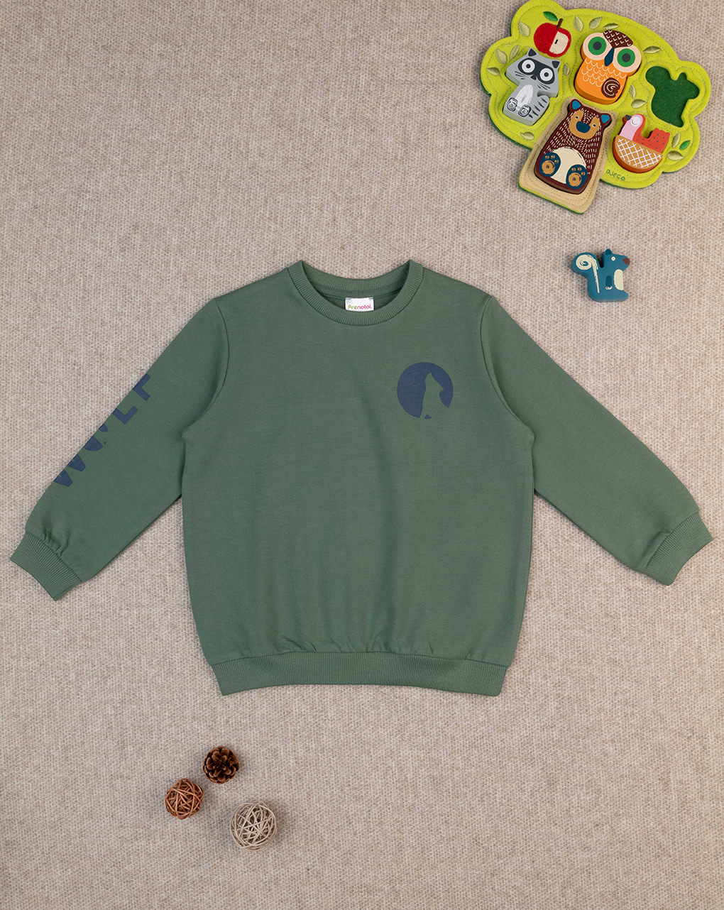 Maglia verde scuro bambino