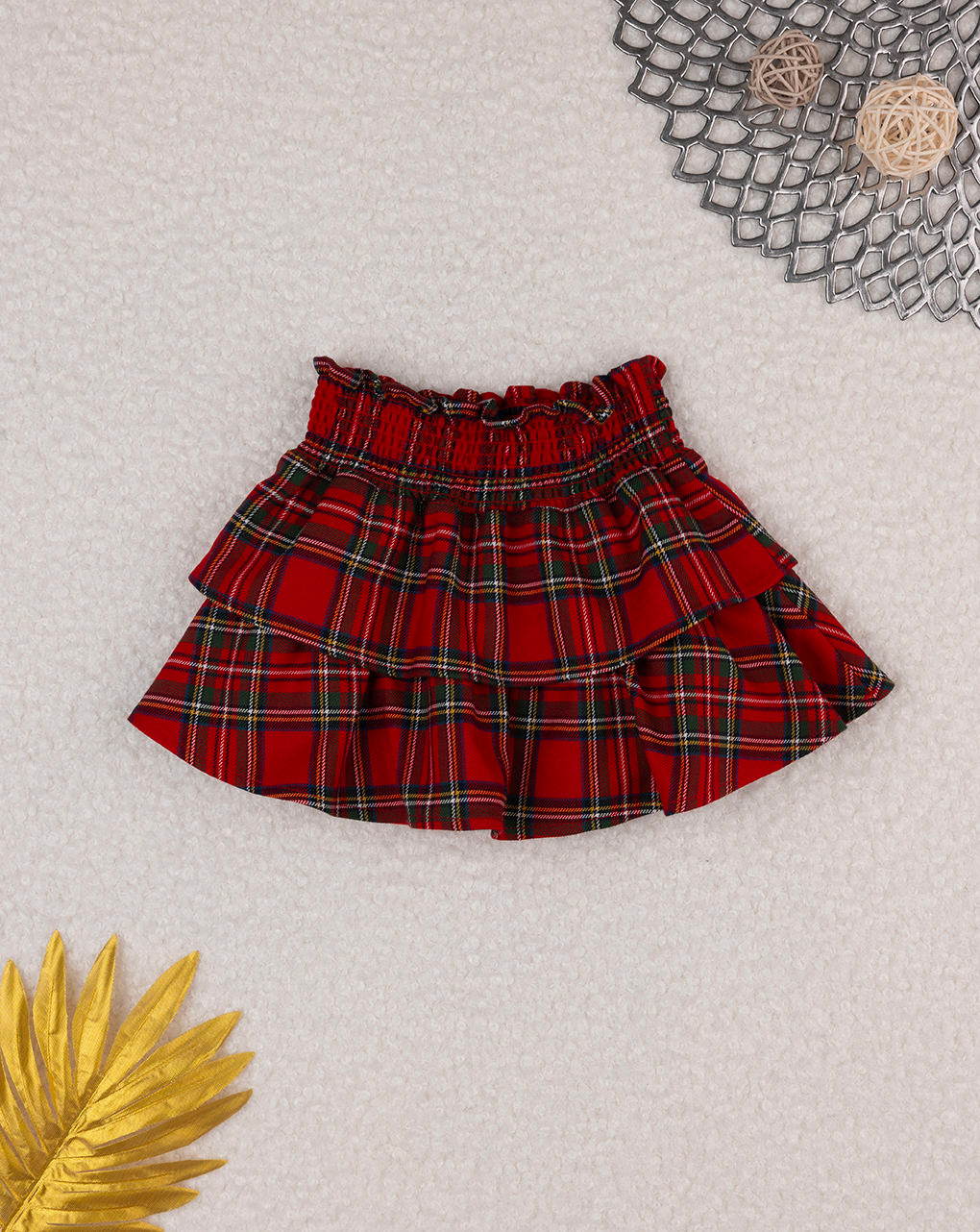 Gonna tartan bimba rossa