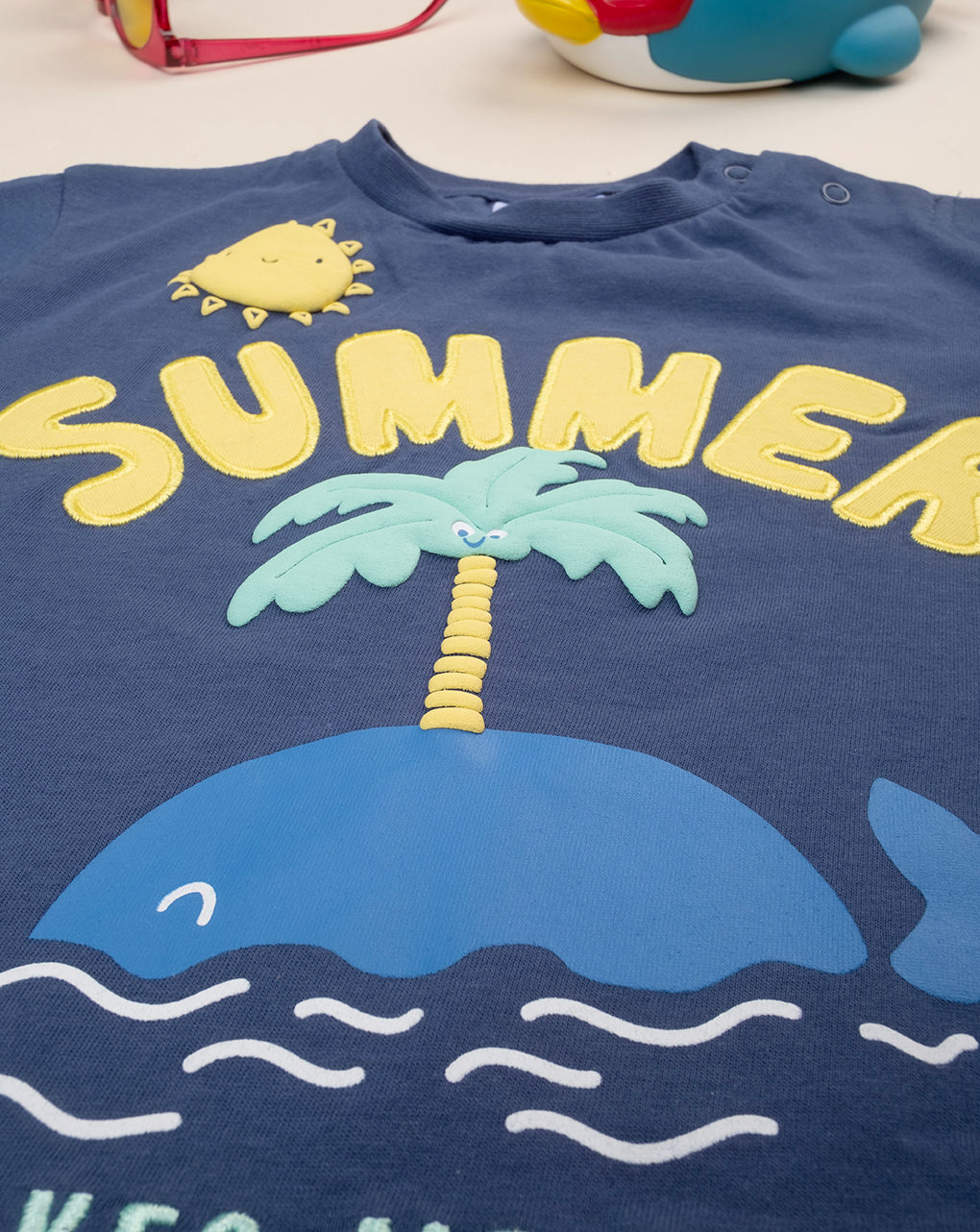 T-shirt blu bimbo "summer"