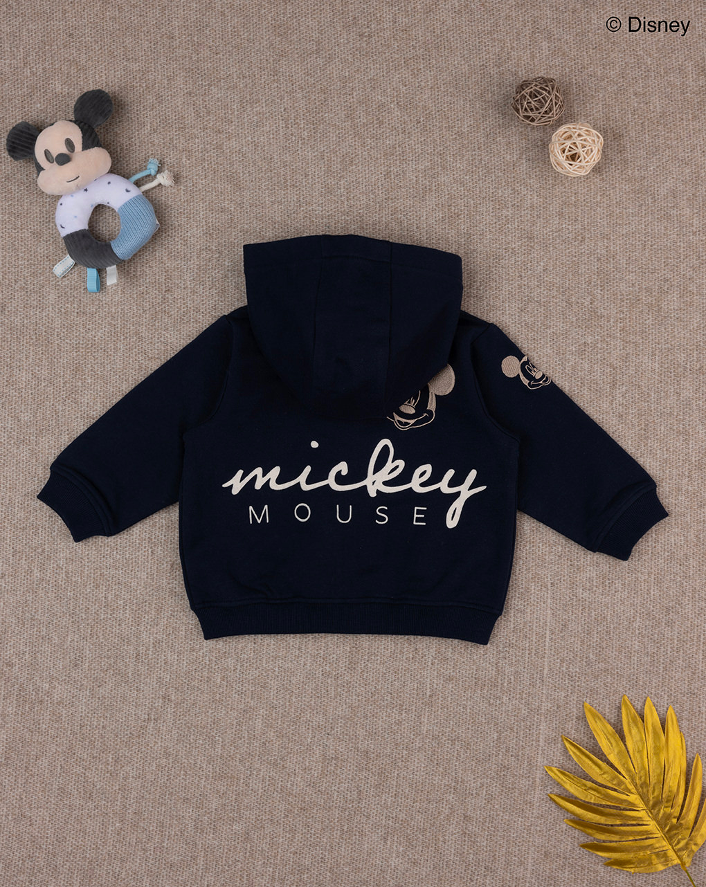 Felpa bimbo blu mickey mouse