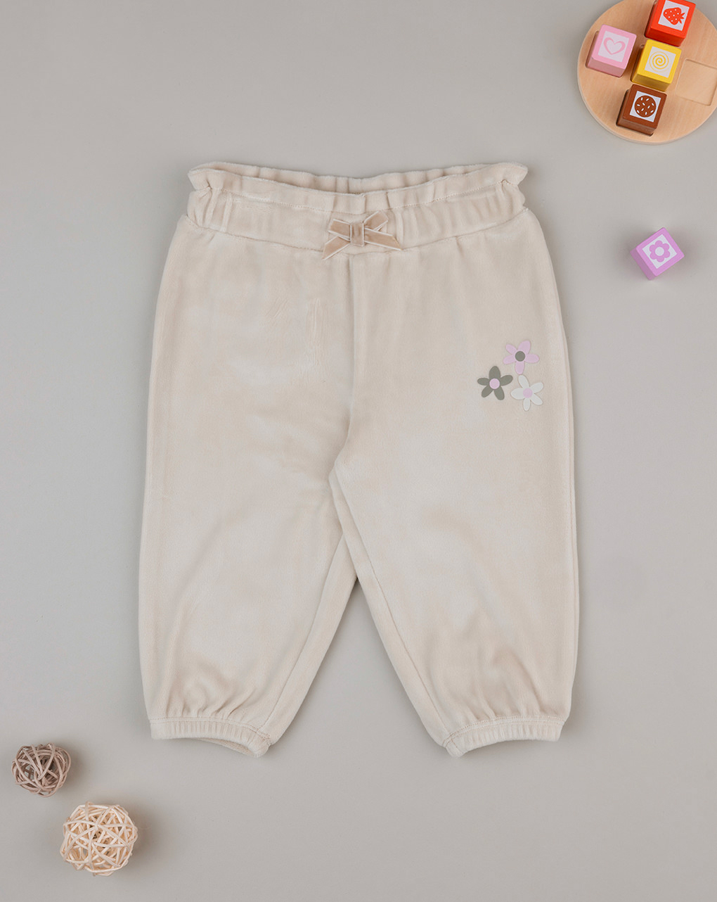 Pantalone bimba beige