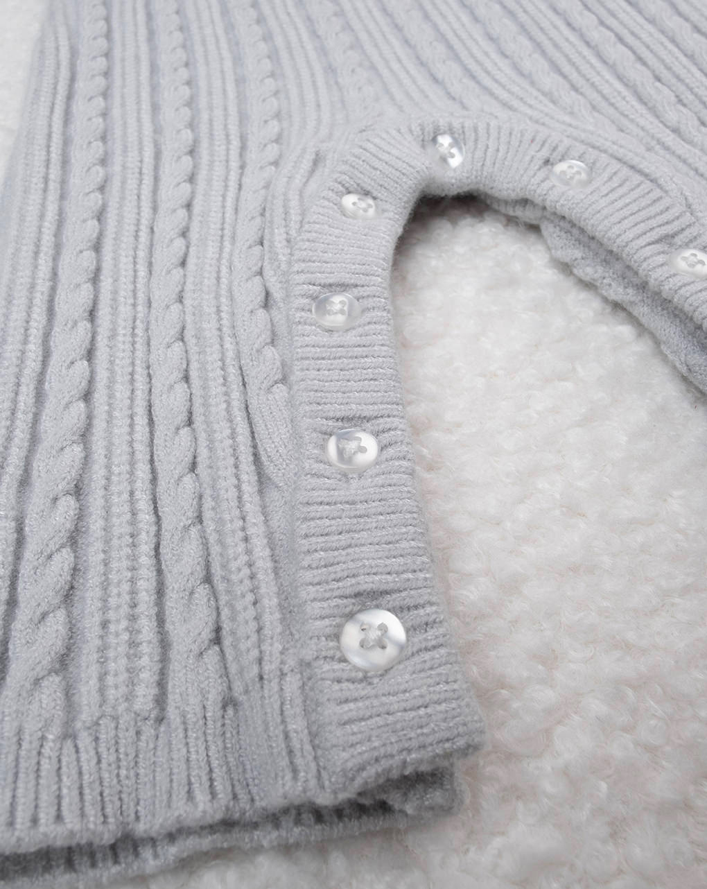 Tutina neonato tricot grigio