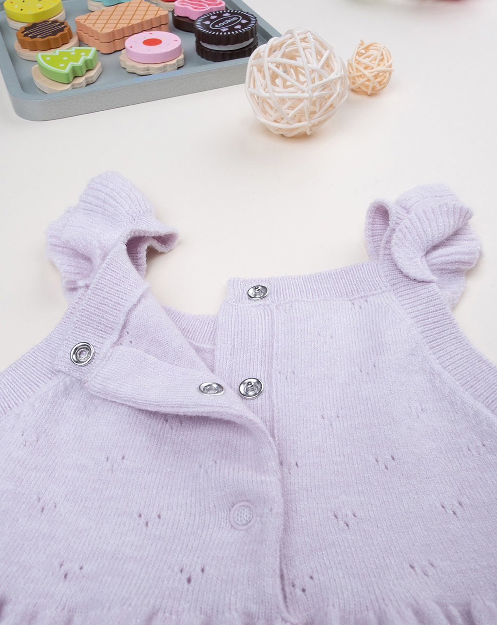 Pinafore tricot lilla bimba