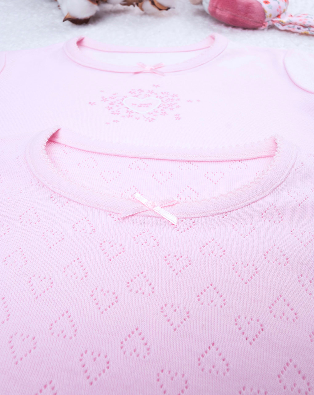 Pack 2 t-shirt rosa bimba