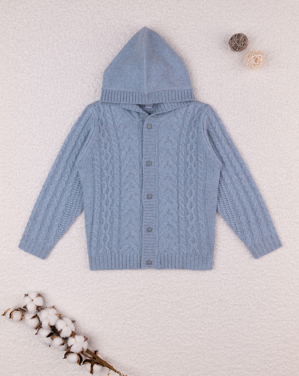 Cardigan con cappuccio bambino