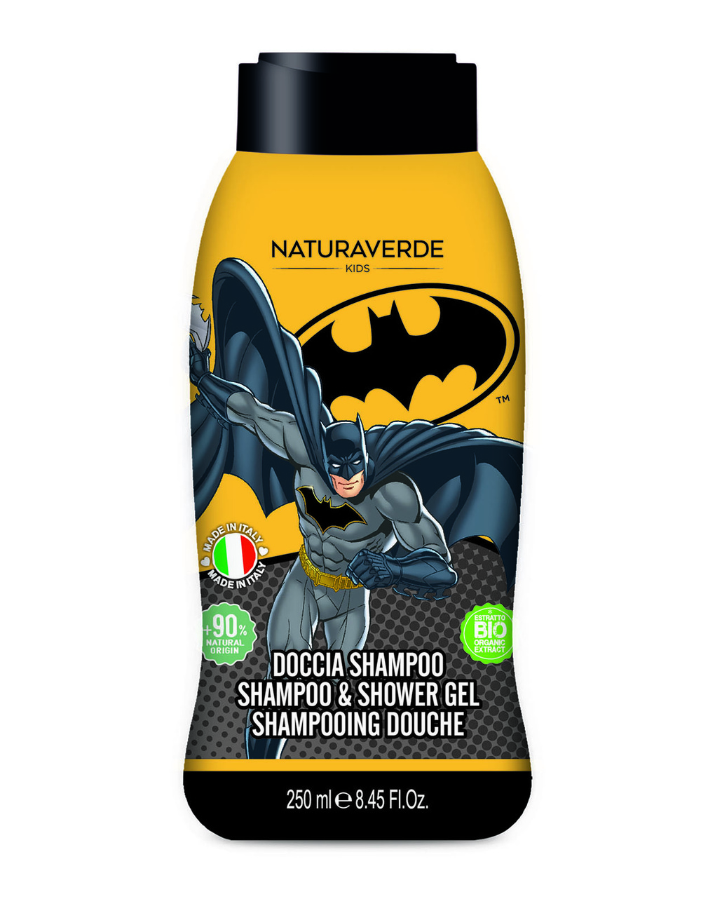 Batman doccia shampoo 250ml - naturaverde