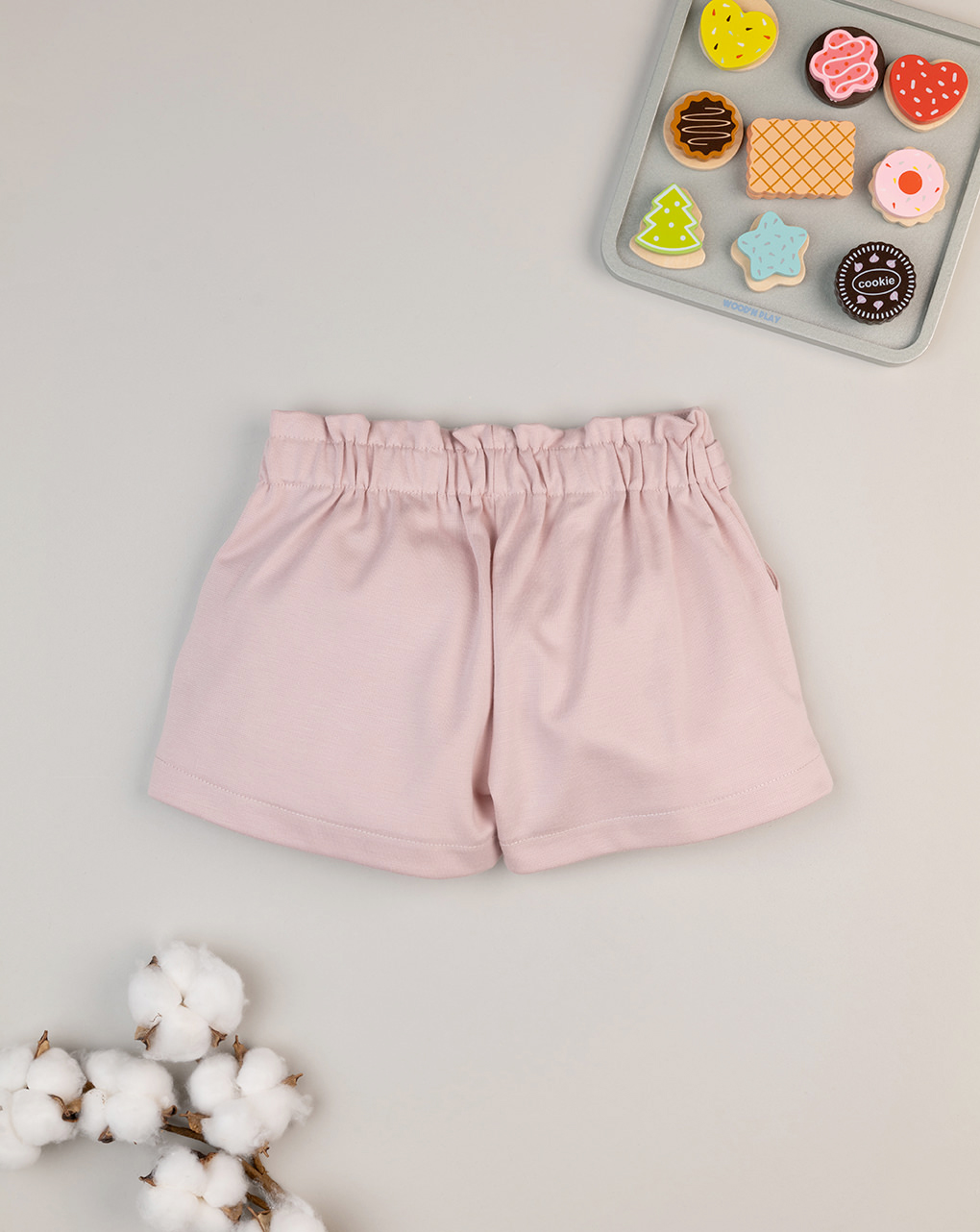 Shorts rosa bambina punto milano