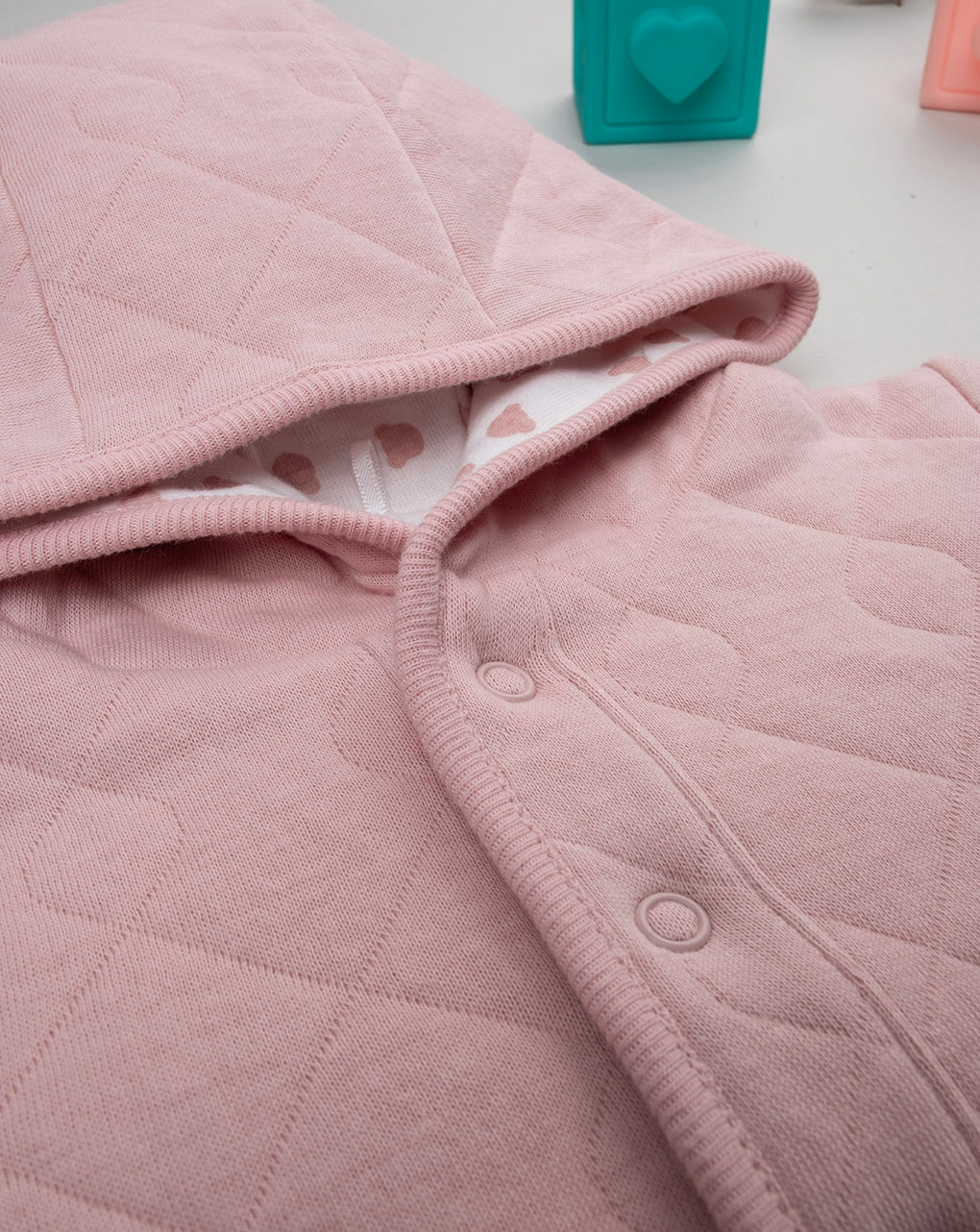 Cardigan rosa reversibile matalassé