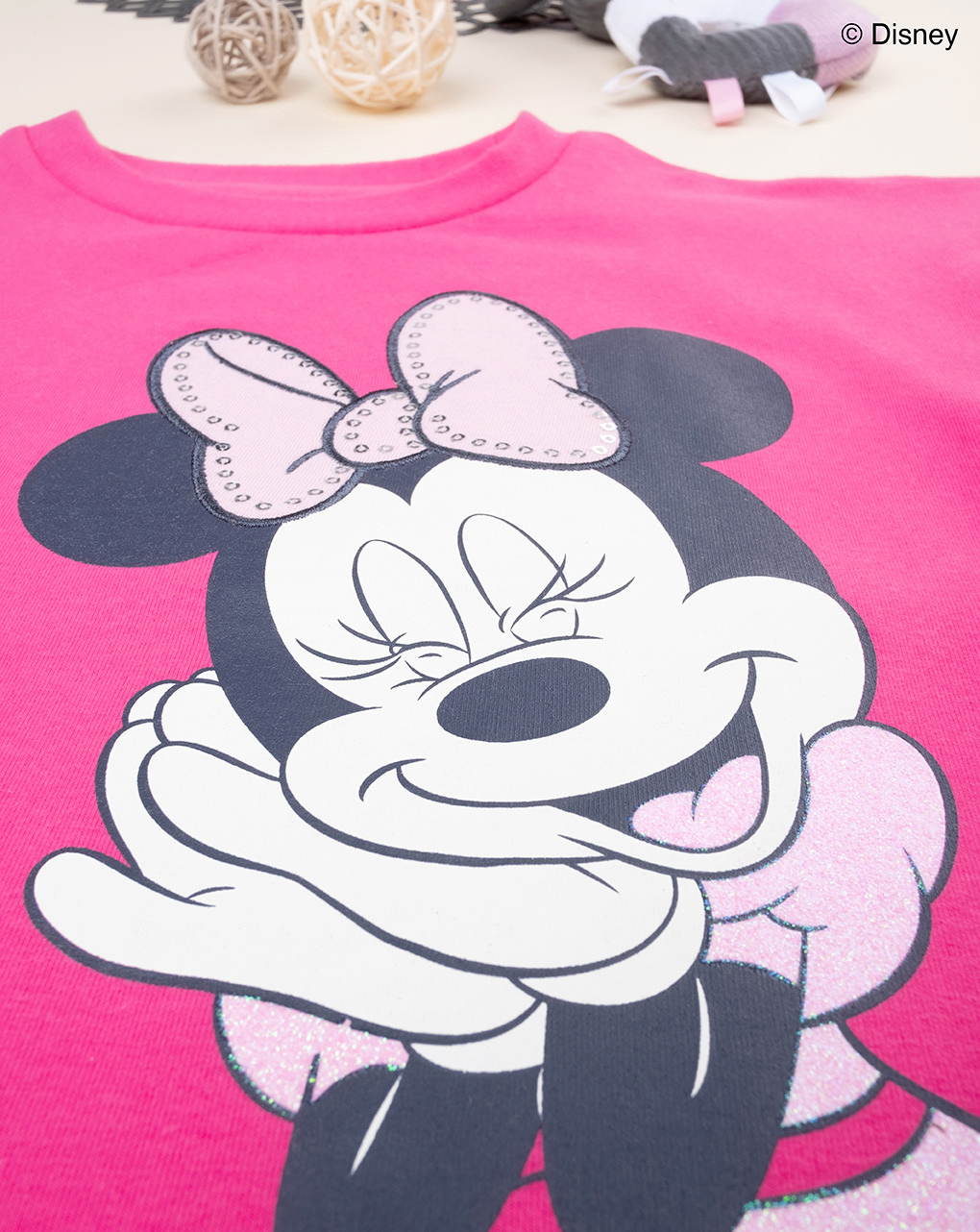 Felpa fucsia bambina "minnie"