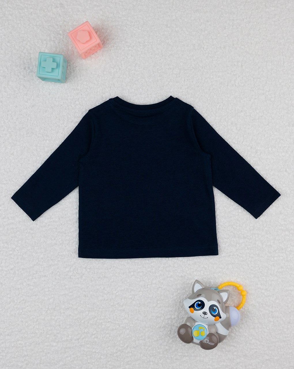 T-shirt bimbo blu con stampa