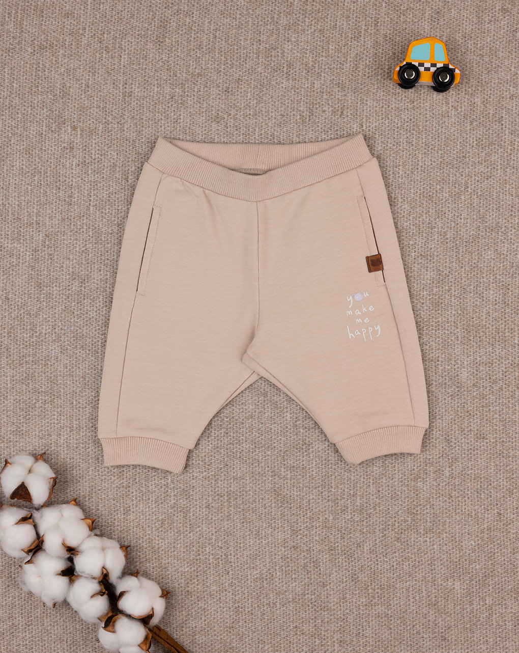 Pantalone bimbo beige