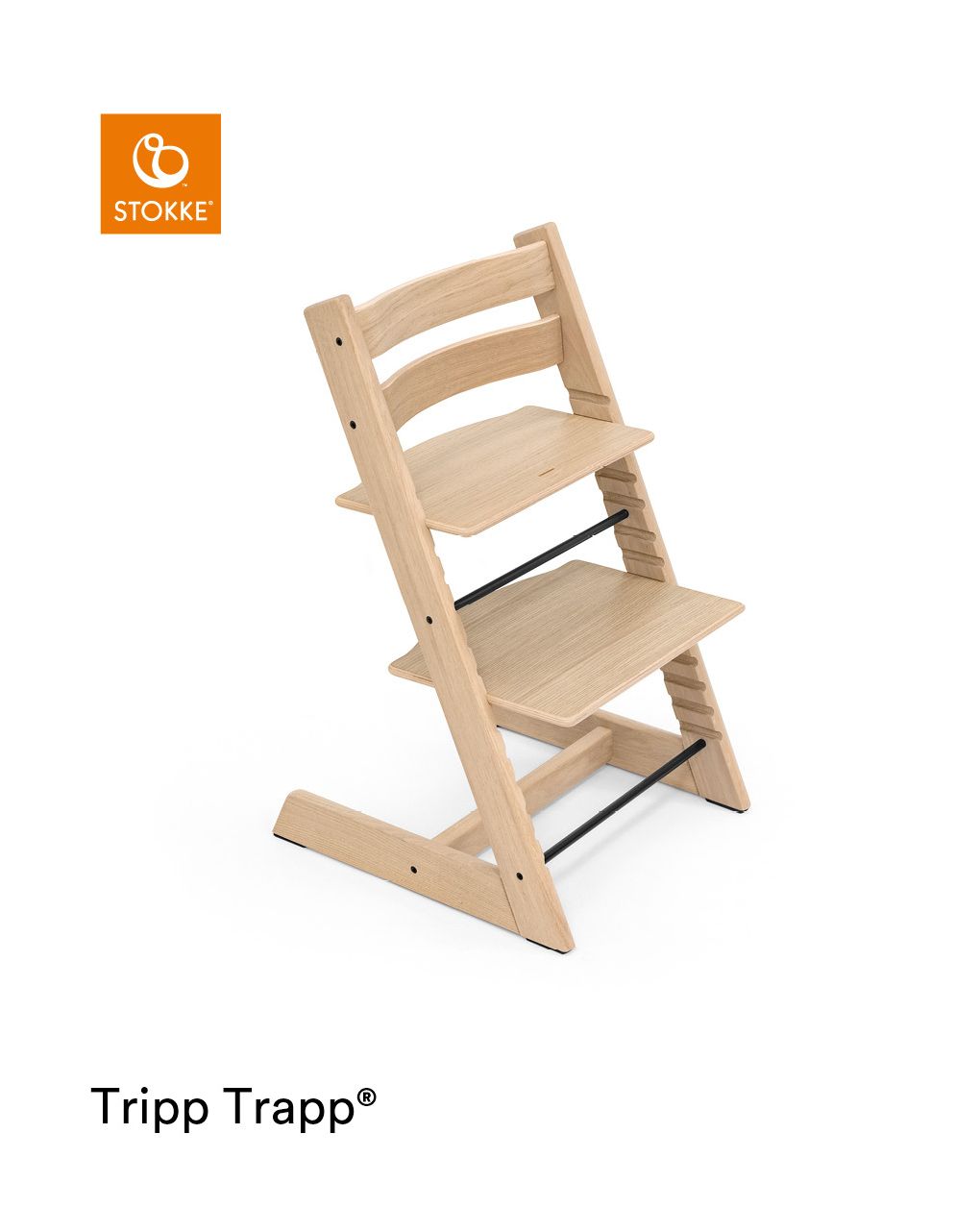 Tripp trapp® sedia rovere naturale - stokke